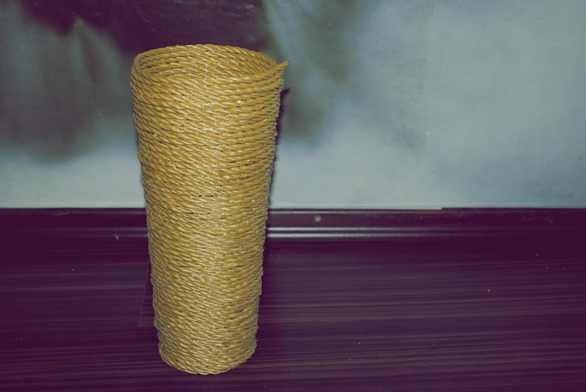 DIY-Vasen aus Seilen
